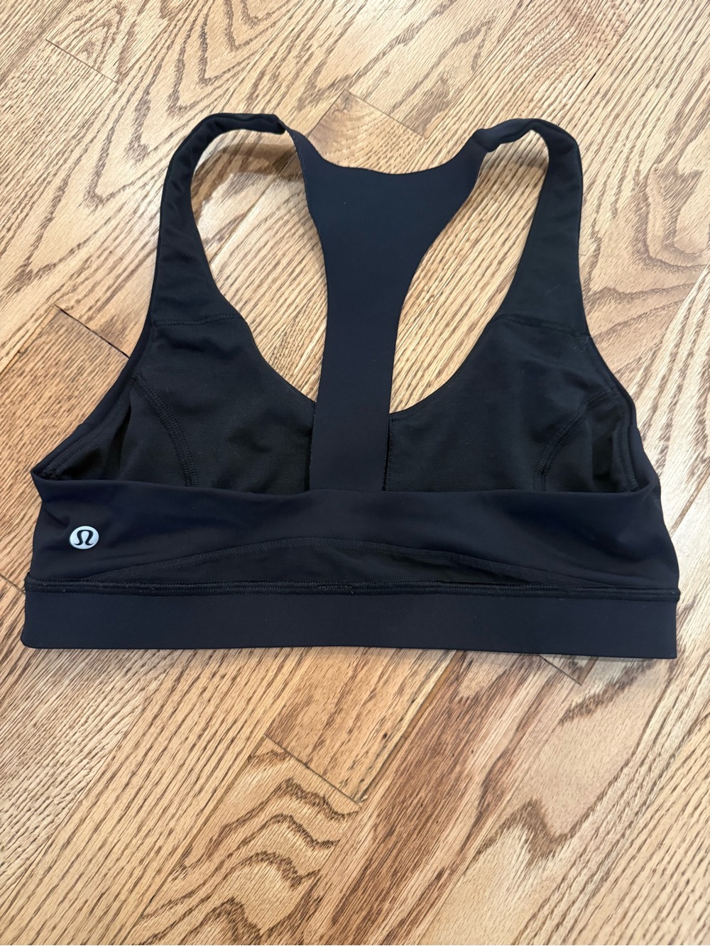 lululemon athletica Black Racerback Training Bra with Support Band